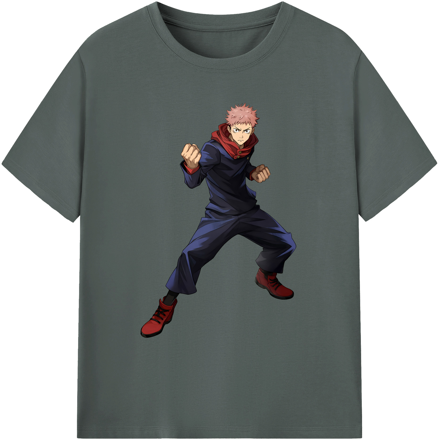 （画像用） 呪術廻戦 Jujutsu Kaisen 綿100％ メンズ半袖Tシャツ｜肌触りやわらか＆通気性